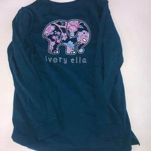 Ivory Ella Long Sleeved T-Shirt Floral